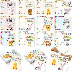 ✏️ 60-Pack DIY Back-to-School Gift Tags 🍎 with Twine for Crafts & Favors